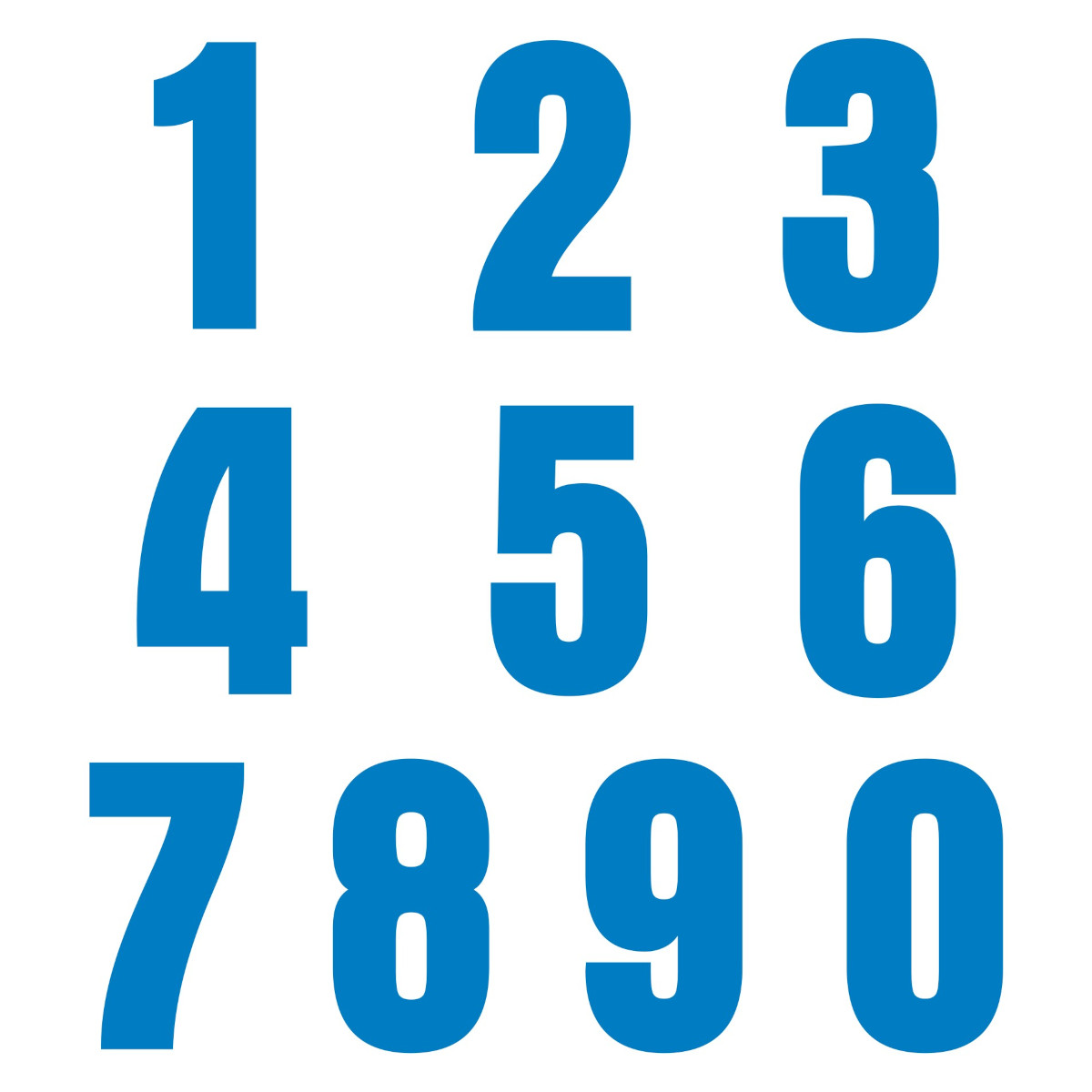 NUMERAZIONE STANDARD IN TERMOADESIVO